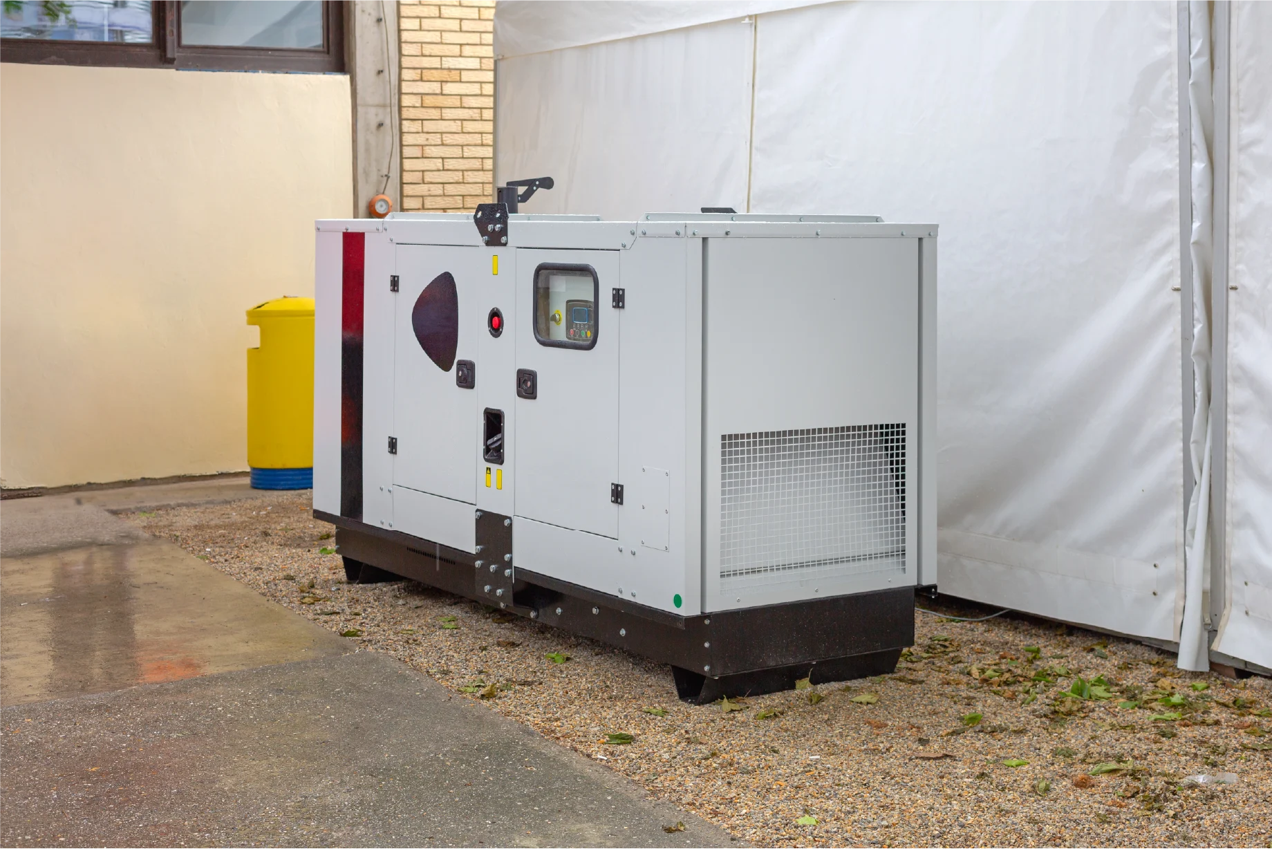 Event generator positioned beside a marquee — example for events in Staffordshire