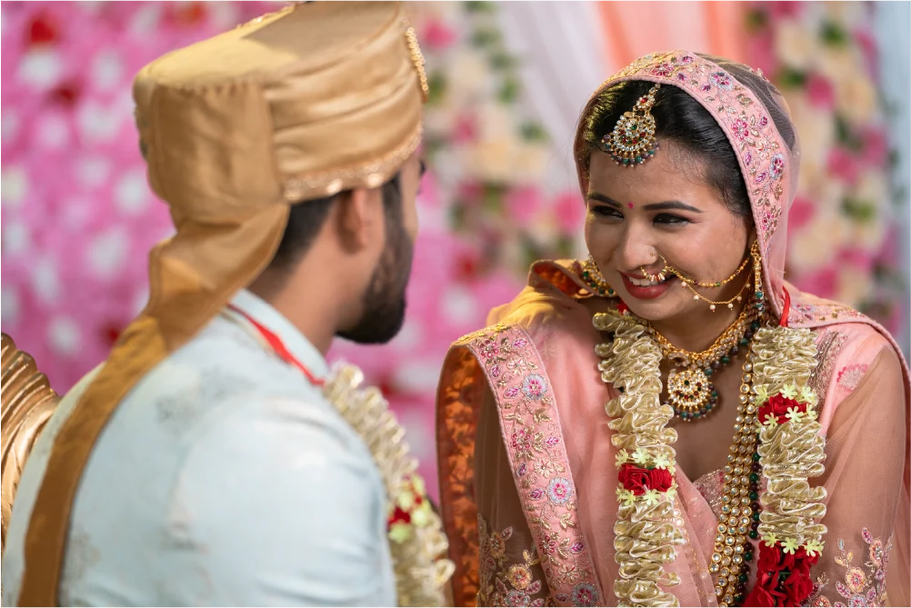 Wedding couple in ceremonial dress — example for events in Cheshire